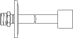 Комплект для настен.монтажа для серии "E" 1/2" НР, хромир. Артикул №: 1169553
