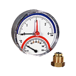 Термоманометр аксиальный Watts TMAX 4 Ду 80 мм