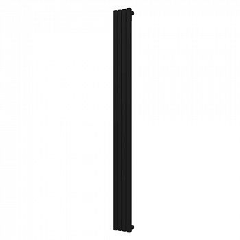 Стальной трубчатый радиатор отопления КЗТО QUADRUM 30 V 1 1750-4 RT RAL 1T103S9005 чёрный матовый муар