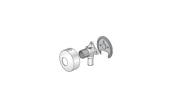 Uponor Smart Aqua водорозетка с краном и декоративной чашкой 16-RP1/2"ВР G3/4"НР