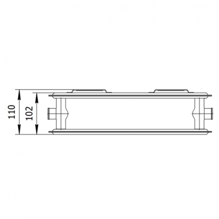 Радиатор стальной панельный AXIS 20 Hygiene 500 x 2400 Ventil