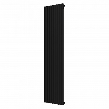 Стальной трубчатый радиатор отопления КЗТО QUADRUM 30 V 1 1750-10 RT RAL 1T103S9005 чёрный матовый муар