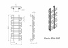 Полотенцесушитель электрический Grota Rivolo 500x1200 черный