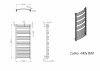 Полотенцесушитель водяной Grota Calma 480x1500 хром глянцевый