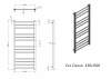 Полотенцесушитель водяной Grota Eco Classic 630x1200 черный