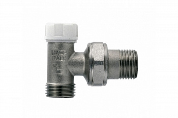 397 1/2" ЗУ Радиаторный вентиль 1/2" на обрат. подводку, угловой, НР-НГ