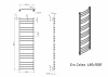Полотенцесушитель водяной Grota Eco Calma 480x1800 хром матовый