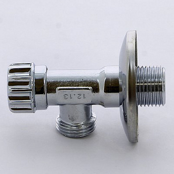 Вентиль угловой запорный для смесителей с розеткой MINNESOTA хром, BUGATTI 1/2"х1/2"