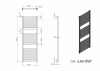 Полотенцесушитель электрический Grota Lux 630x1800 хром глянцевый
