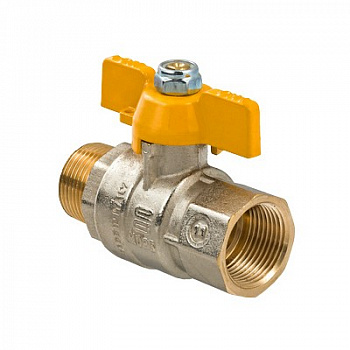 Кран шаровой для газа TOP-GAS с рукояткой "бабочка",ВР-НР,3/4”