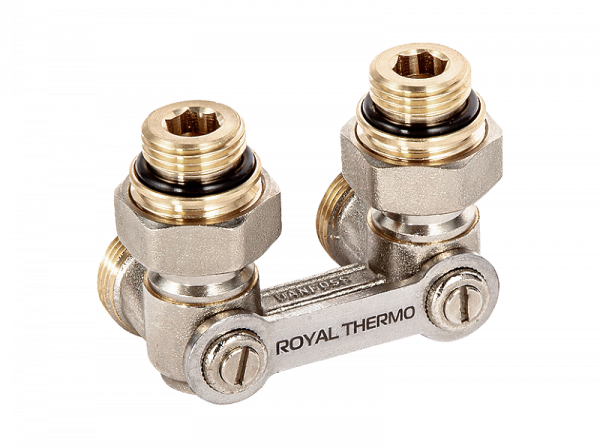 Узел нижнего подключения угловой 1/2x3/4EK ROYAL THERMO RTE 07.00002