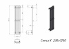 Полотенцесушитель электрический Grota Corsa K 230х1200 хром глянцевый