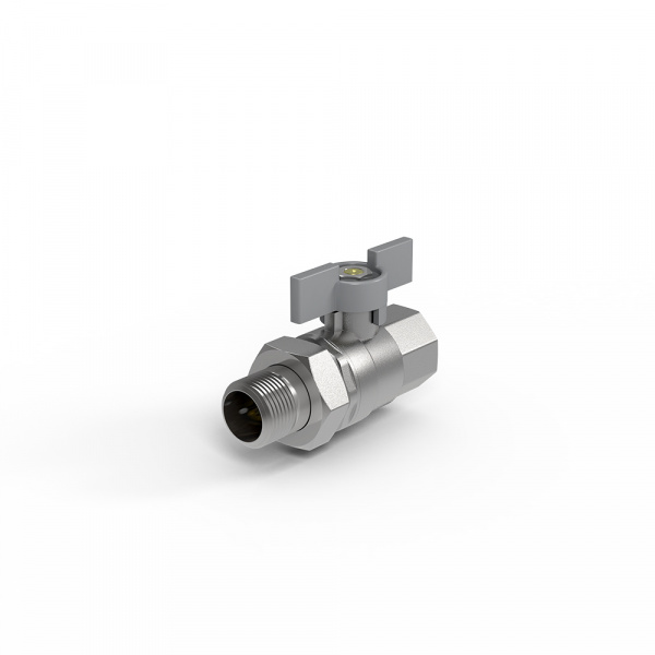 Кран шаровый Royal Thermo EXPERT 3/4", ВН, накидная гайка,бабочка