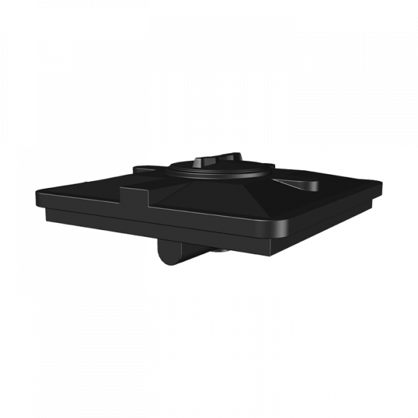 Бак для душа Акватек 120 (черный) 950x950x305 мм