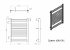 Полотенцесушитель электрический Grota Quadro 600х764 черный