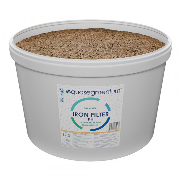 Загрузка обезжелезивания AQUASEGMENTUM IRON FILTER PH (12,5 л) арт.AS IRON FILTER PH -12,5