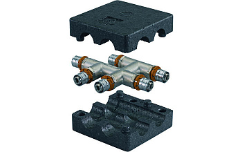 Uponor Smart Radi S-Press крестовина в теплоизоляции 16-16-16 мм
